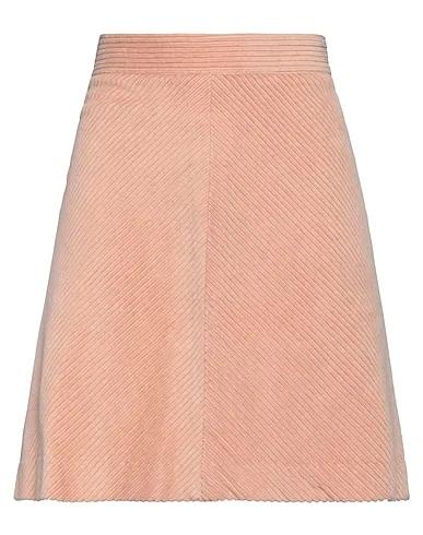 Light pink Velvet Midi skirt