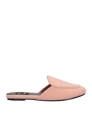 Light pink Velvet Mules and clogs
