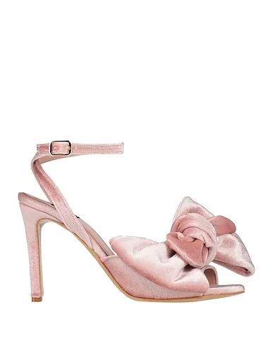 Light pink Velvet Sandals