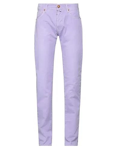 Light purple Cotton twill 5-pocket