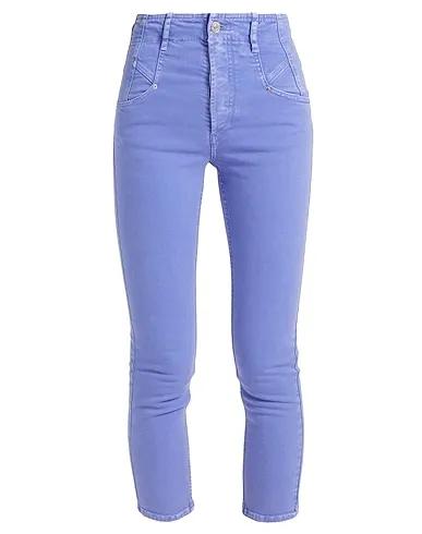 Light purple Denim Denim pants
