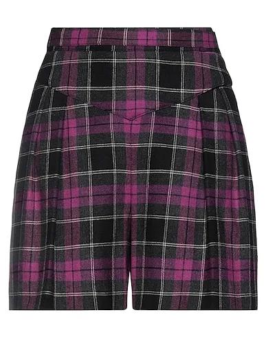 Light purple Flannel Shorts & Bermuda