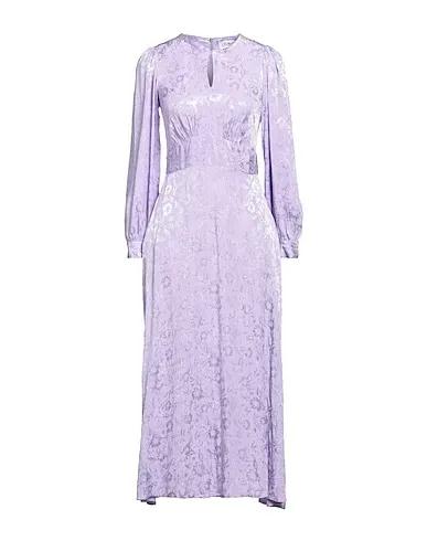 Light purple Jacquard Midi dress