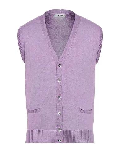 Light purple Knitted Cardigan