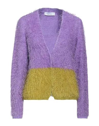 Light purple Knitted Cardigan