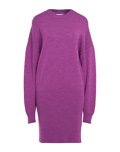 Light purple Knitted Short dress