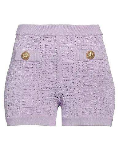 Light purple Knitted Shorts & Bermuda