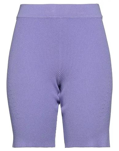 Light purple Knitted Shorts & Bermuda