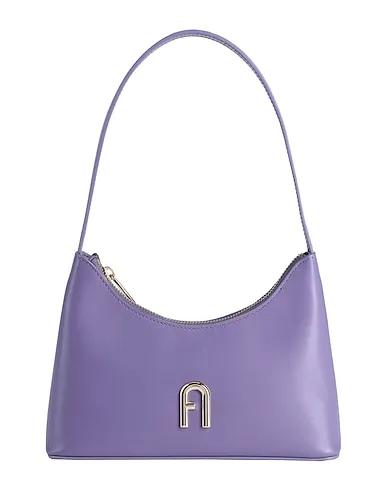 Light purple Leather Handbag