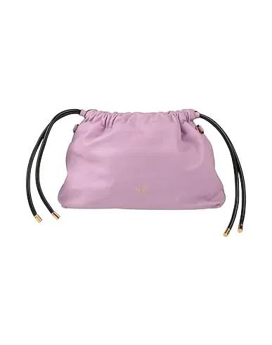Light purple Leather Handbag