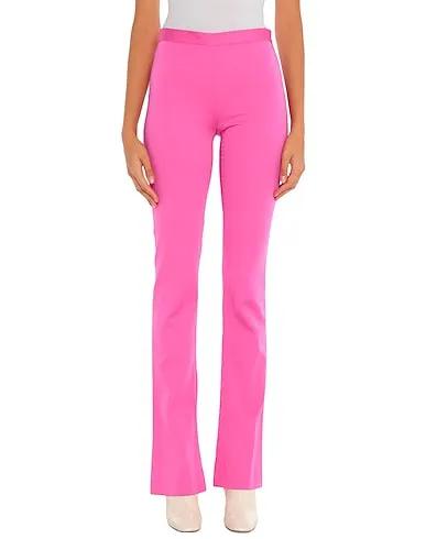 Light purple Plain weave Casual pants