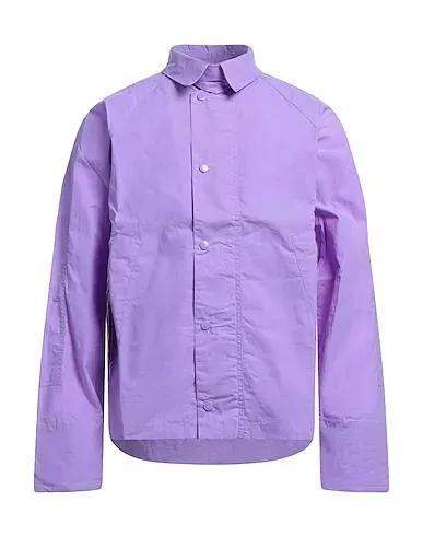 Light purple Plain weave Jacket