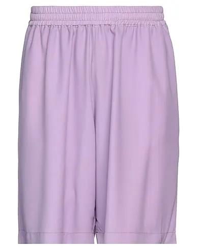 Light purple Plain weave Shorts & Bermuda