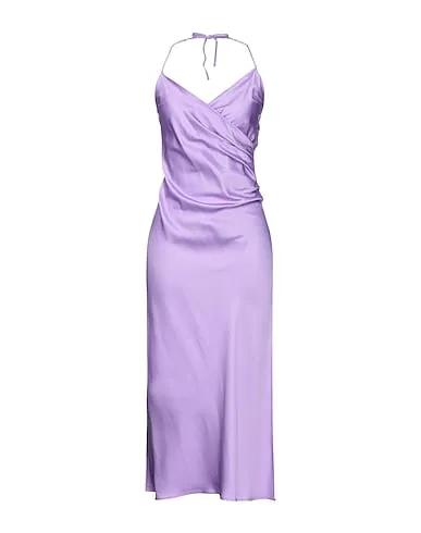 Light purple Satin Long dress