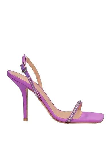 Light purple Satin Sandals