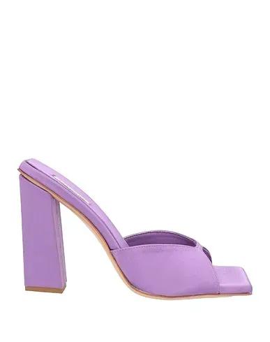 Light purple Satin Sandals