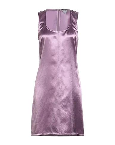 Light purple Satin Short dress