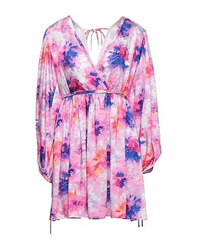 Light purple Satin Short dress