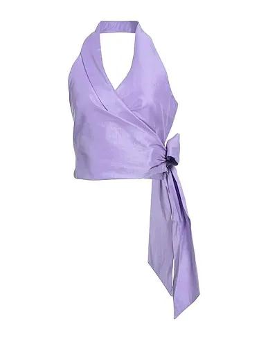 Light purple Silk shantung Top