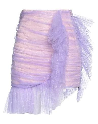 Light purple Tulle Mini skirt