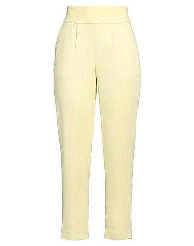 Light yellow Crêpe Casual pants