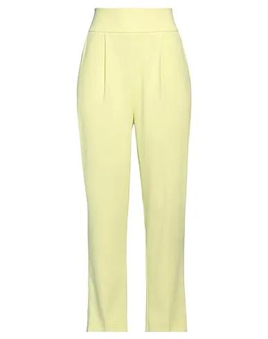 Light yellow Crêpe Casual pants