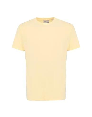 Light yellow Jersey Basic T-shirt