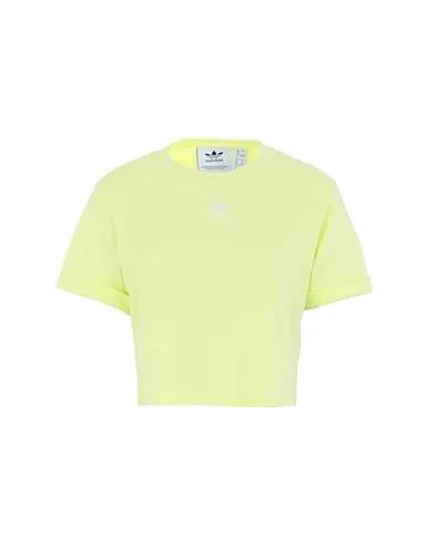Light yellow Jersey Crop top TEE
