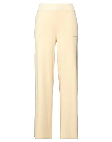 Light yellow Knitted Casual pants