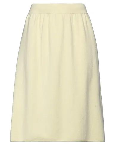 Light yellow Knitted Midi skirt
