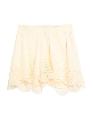 Light yellow Lace Shorts & Bermuda