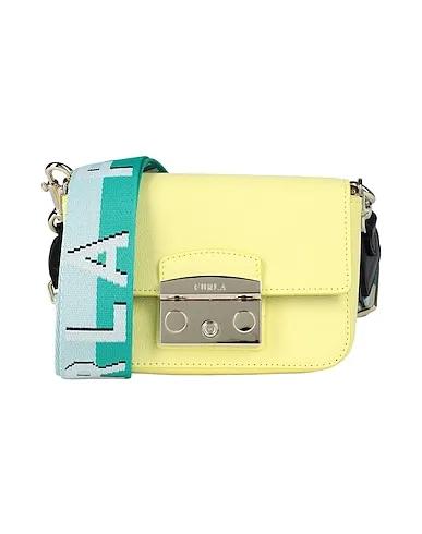 Light yellow Leather Cross-body bags