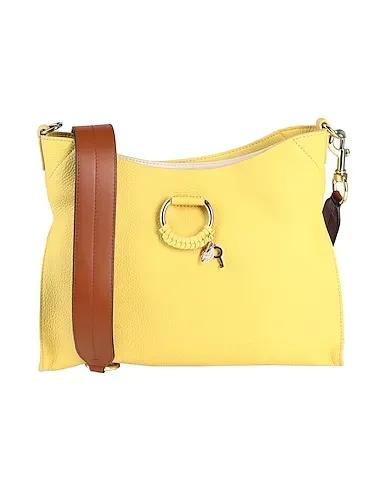 Light yellow Leather Handbag