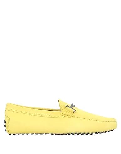 Light yellow Leather Loafers