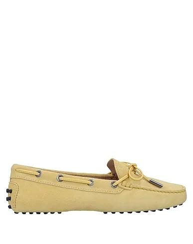 Light yellow Leather Loafers