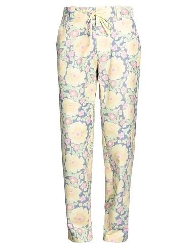 Light yellow Plain weave Casual pants