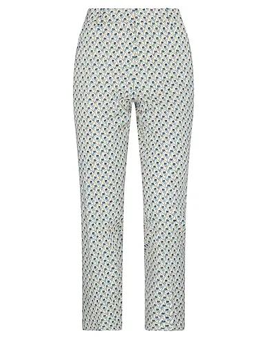 Light yellow Plain weave Casual pants