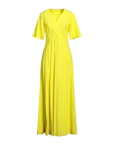 Light yellow Plain weave Long dress