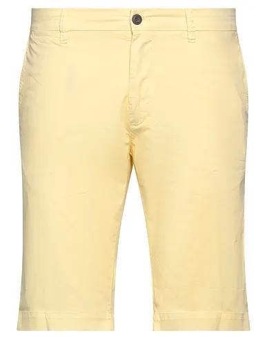 Light yellow Plain weave Shorts & Bermuda