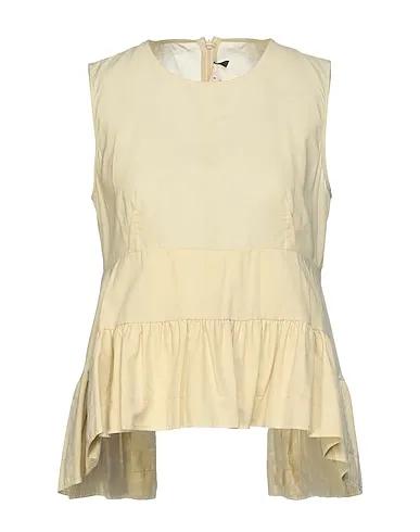 Light yellow Plain weave Top