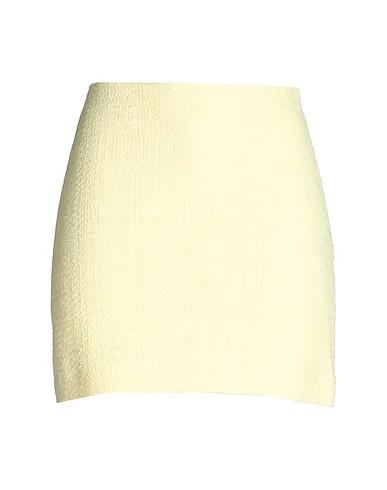 Light yellow Tweed Mini skirt