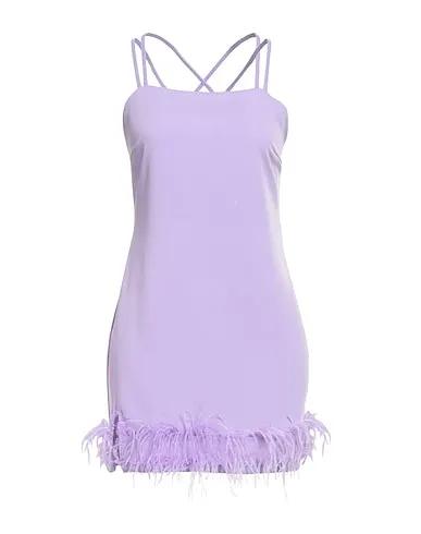 Lilac Cotton twill Short dress