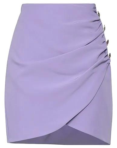 Lilac Crêpe Mini skirt