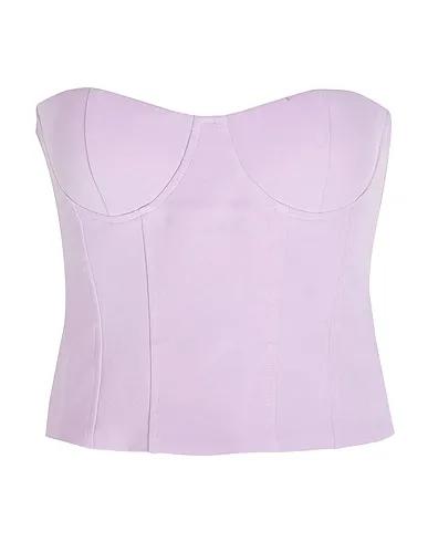 Lilac Crêpe Top BUSTIER CORSET TOP
