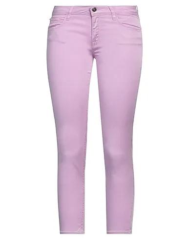 Lilac Gabardine Cropped pants & culottes