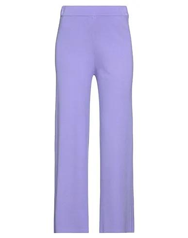 Lilac Knitted Cropped pants & culottes