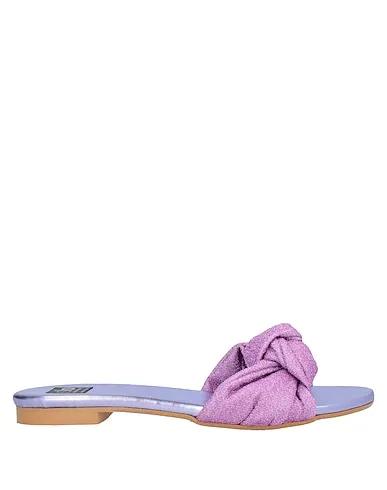 Lilac Knitted Sandals