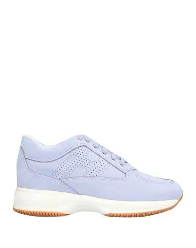 Lilac Leather Sneakers