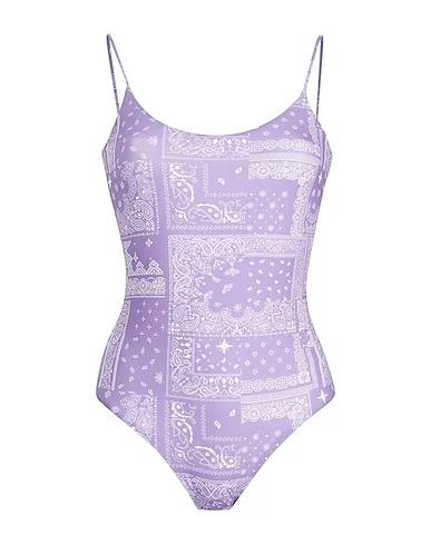 Lilac One-piece swimsuits PRINTED RECYCLED POLY ONE-PIECE SWIMSUIT

