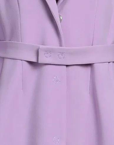 Lilac Plain weave Full-length jacket